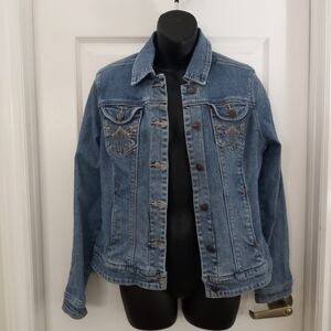 AMI fitted Western Style Denim Jacket